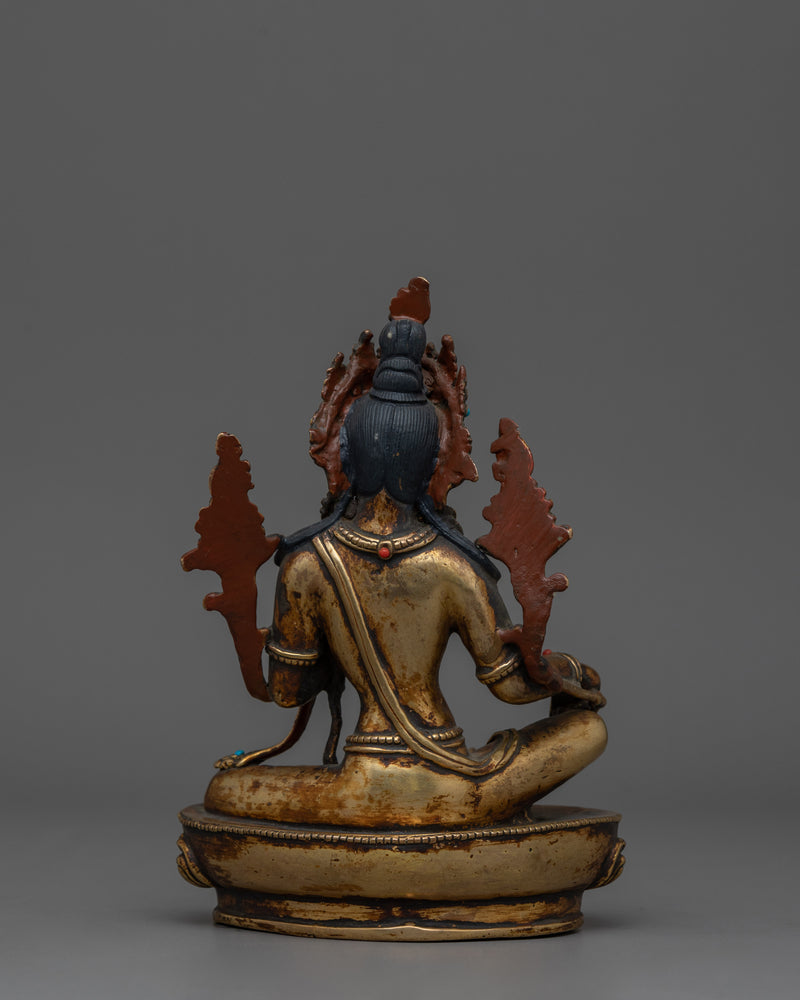 Handcrafted Statue of Green Tara | Traditional Artwork
