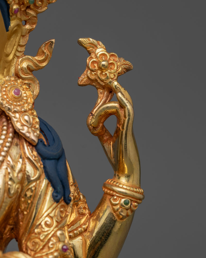 Traditional Himalayan Statue of Chenrezig | Protector of All Beings