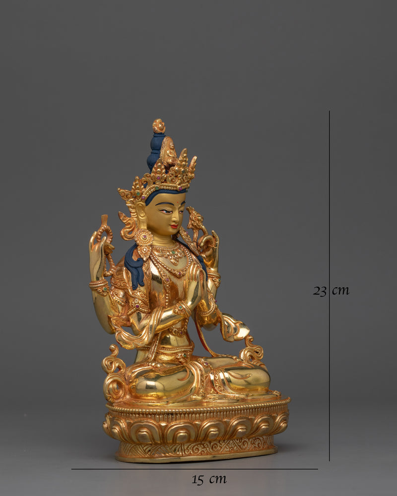 tradtional-himalayan-statue-of-chenrezig
