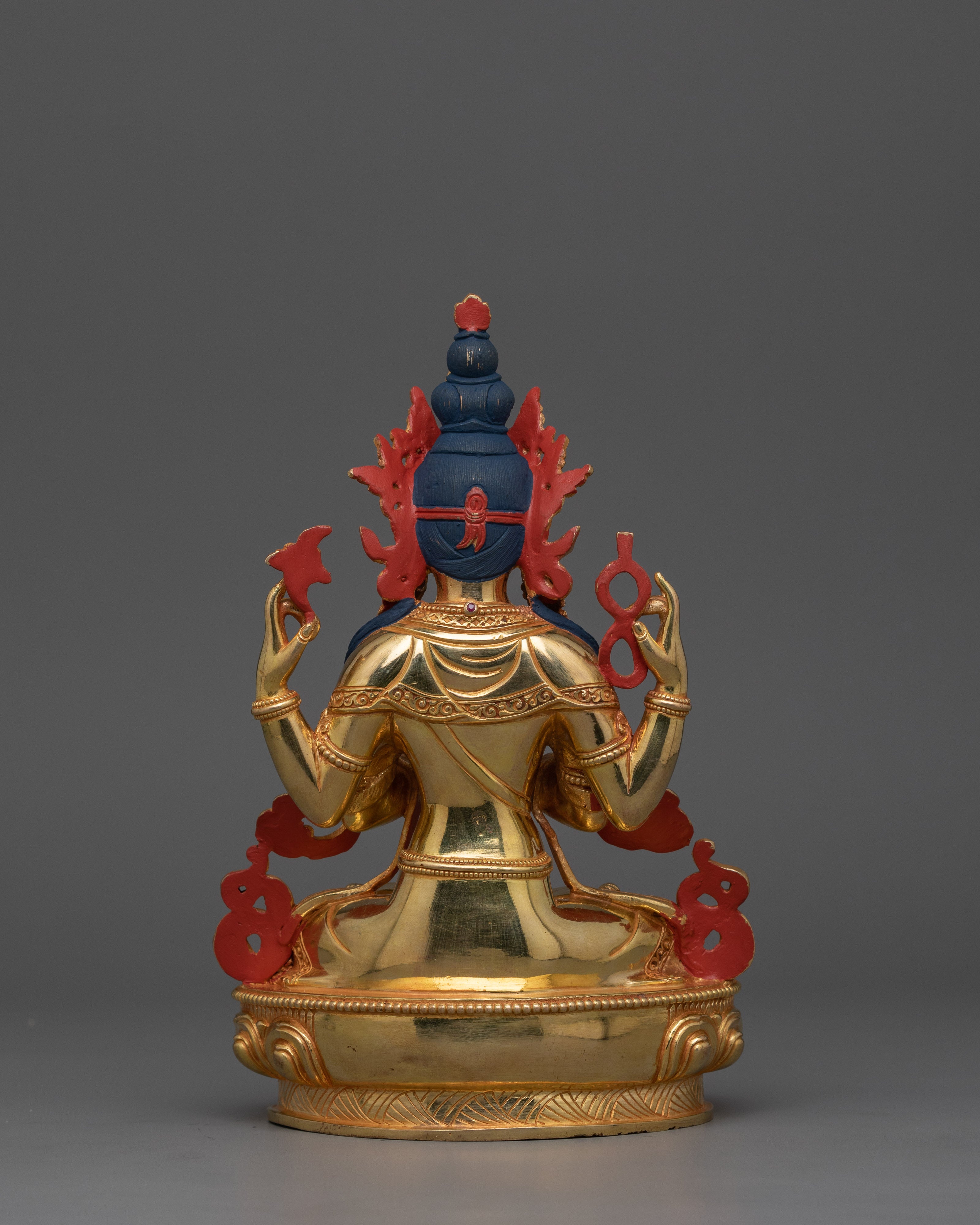 Traditional Himalayan Statue of Chenrezig | Protector of All Beings