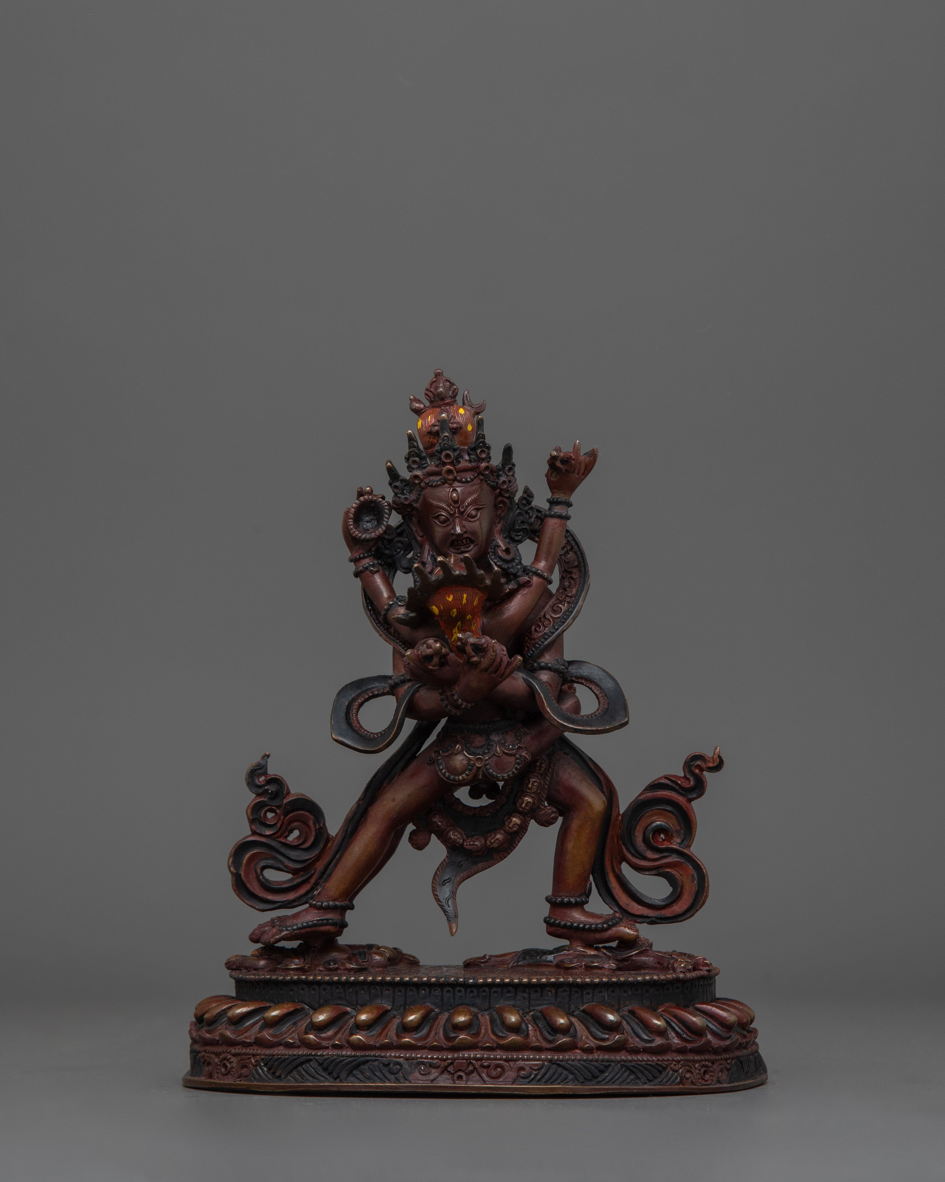 Chakrasamvara With Consort Statue | The Union of Wisdom and Compassion