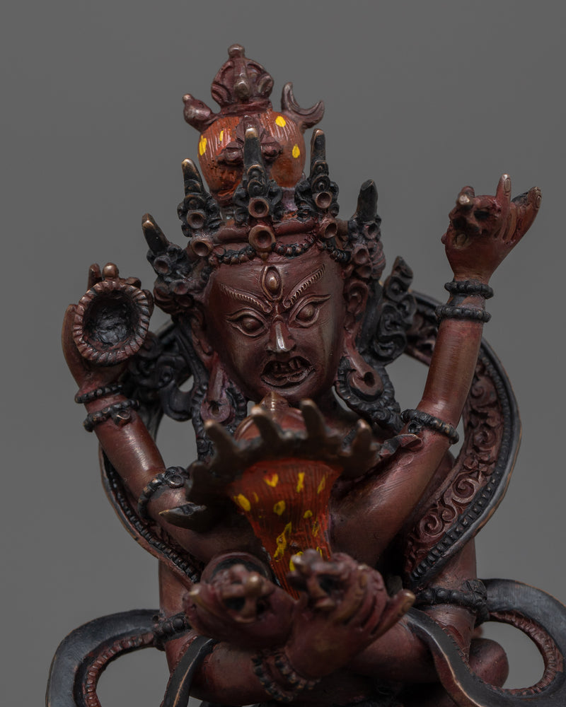 Chakrasamvara With Consort Statue | The Union of Wisdom and Compassion