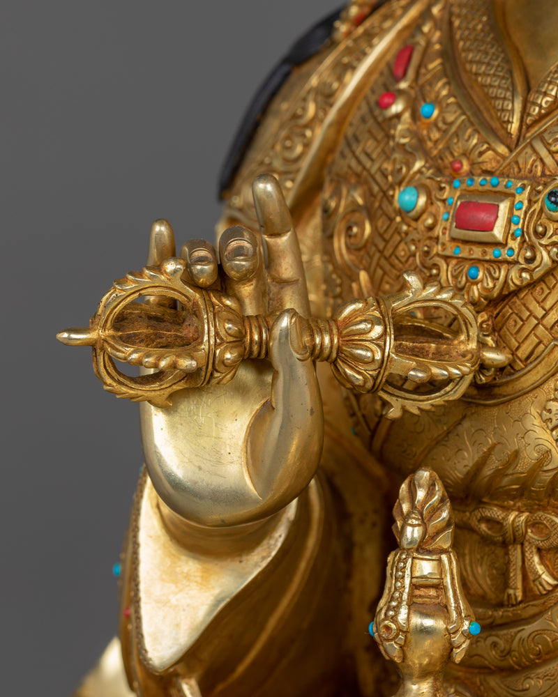 Himalayan Statue of Padmakara | Guru Rinpoche (Precious Teacher) Sculpture