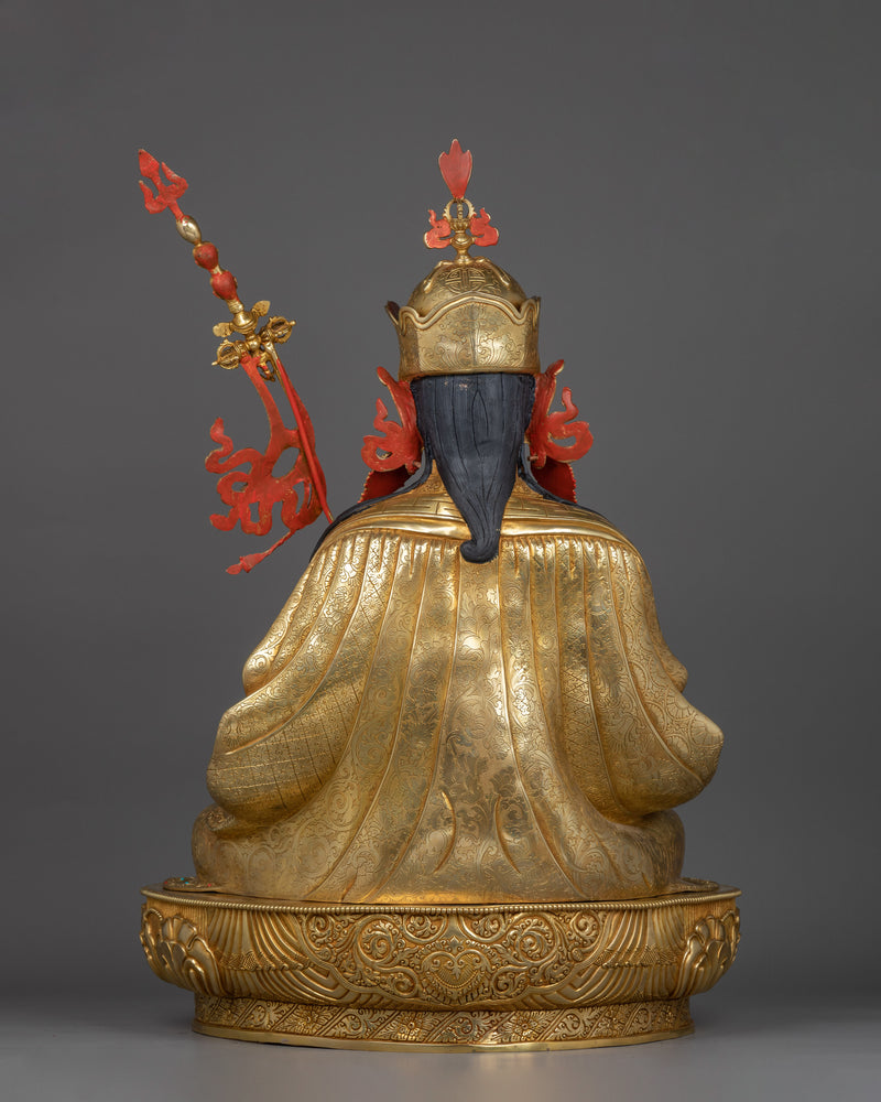 Himalayan Statue of Padmakara | Guru Rinpoche (Precious Teacher) Sculpture