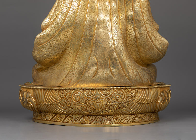 Himalayan Statue of Padmakara | Guru Rinpoche (Precious Teacher) Sculpture