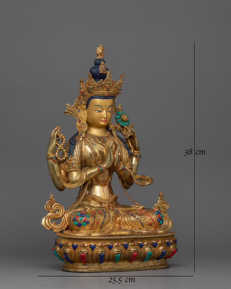 handmade-statue-of-chenrezig