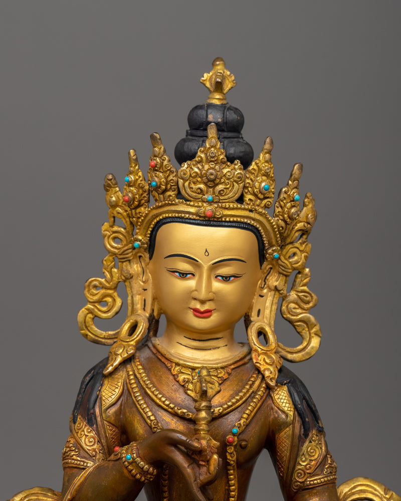 12.8 Inches Vajrasattva Statue | The Supreme Purifier of Negative Karma