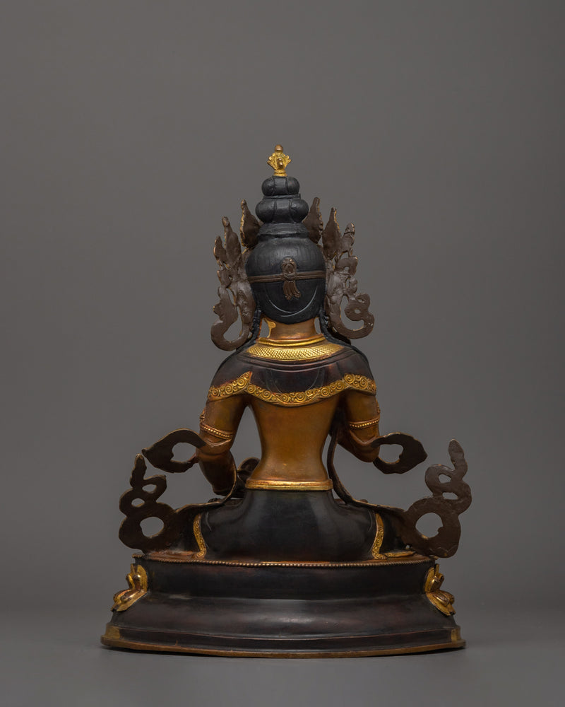 12.8 Inches Vajrasattva Statue | The Supreme Purifier of Negative Karma