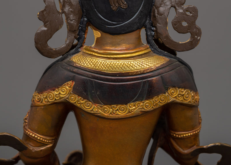 12.8 Inches Vajrasattva Statue | The Supreme Purifier of Negative Karma