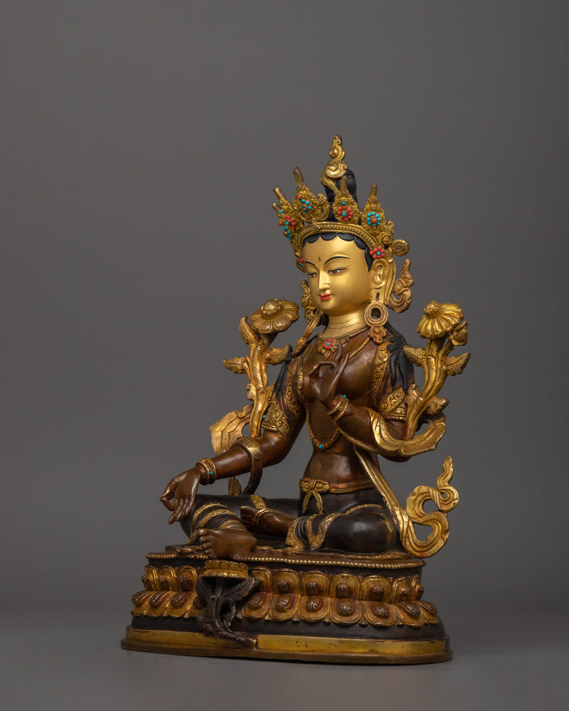 Compassionate Savior Green Tara Statue | Also known as  Swift Liberator