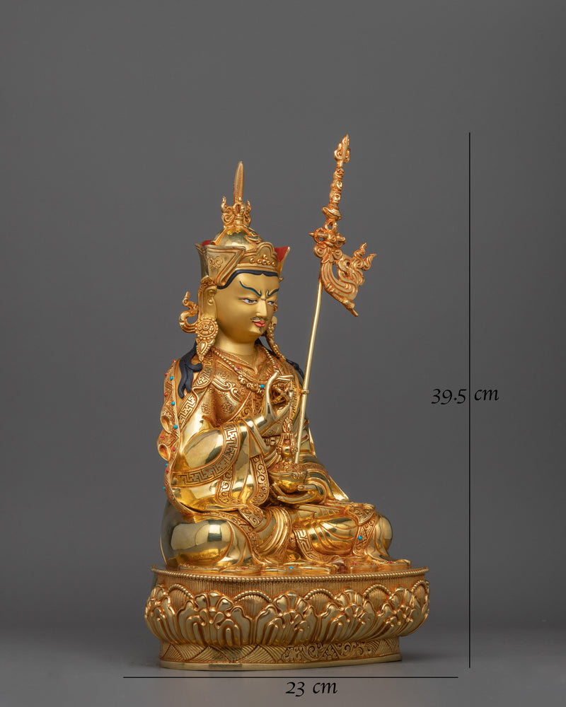 Beautiful Gold Gilded Guru Rinpoche 