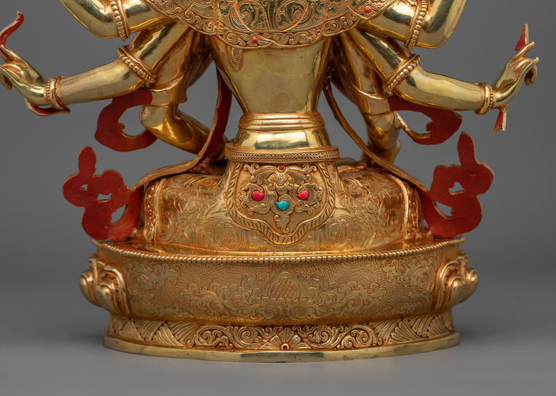 Handmade Longevity Deity Namgyalma Statue | The Goddess of Purification