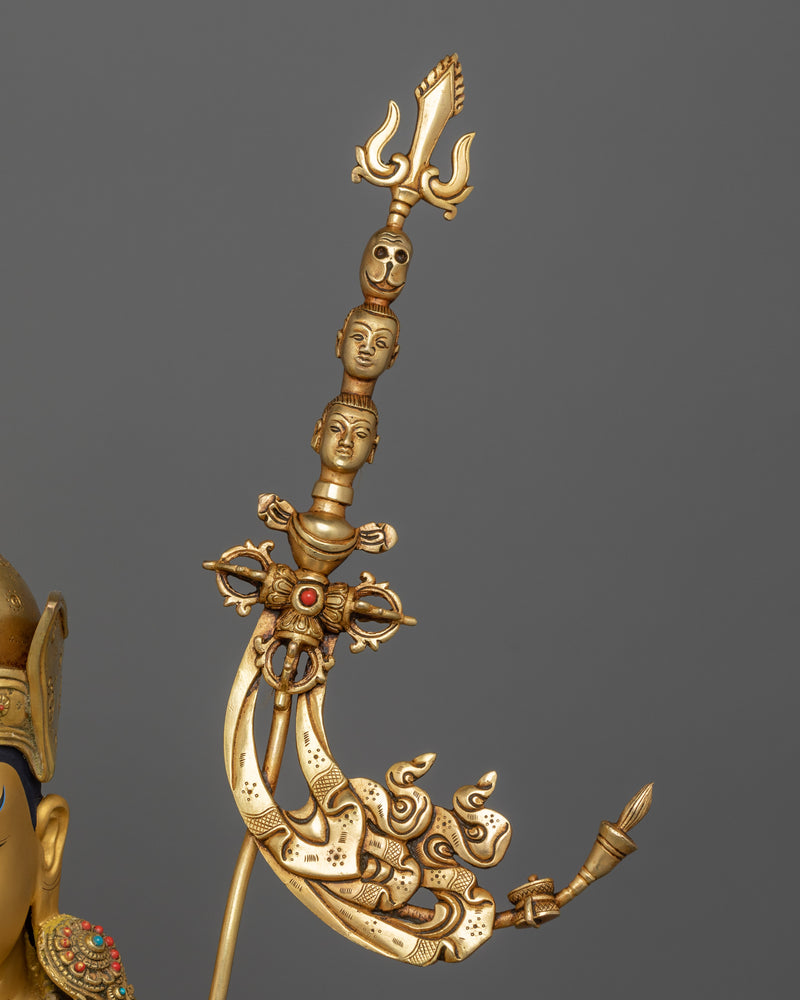 Guru Rinpoche With Beautiful Handcarved Gemstones Statue | The Precious Master