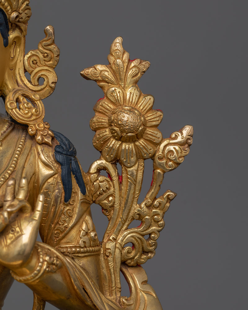 Swift Liberator Green Tara Statue | The Mother of Compassionate Action