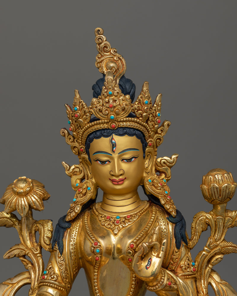 Feel The Power of White Tara Statue | The Goddess of Longevity