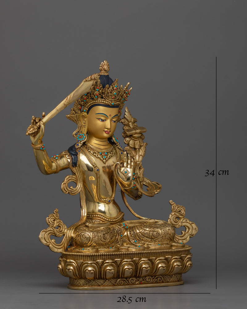 handmade-statue-of-manjushri