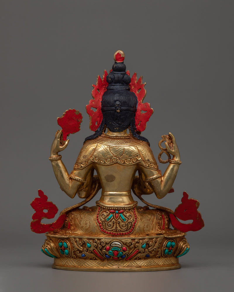 Himalayan Sculpture of Chenrezig | Symbol of Universal Compassion