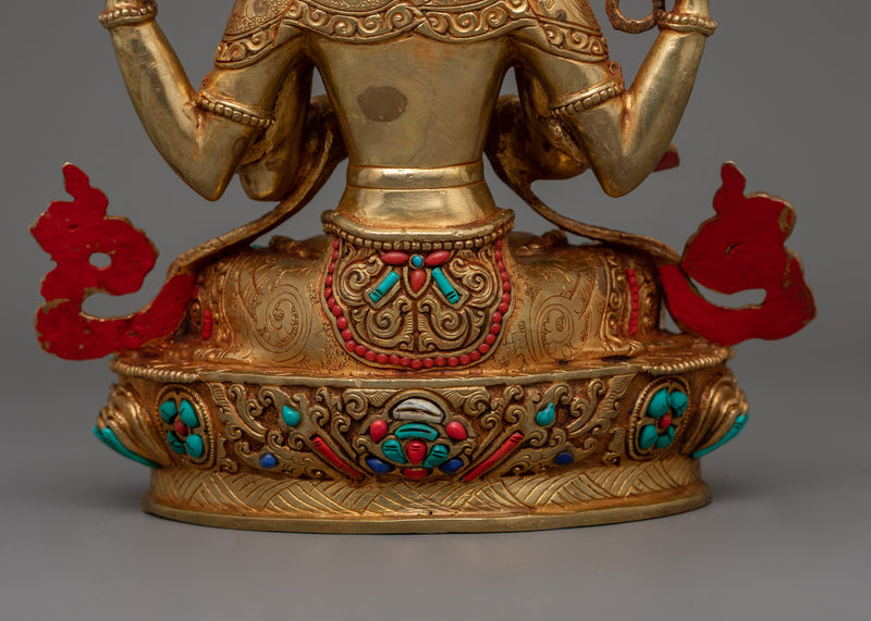 Himalayan Sculpture of Chenrezig | Symbol of Universal Compassion