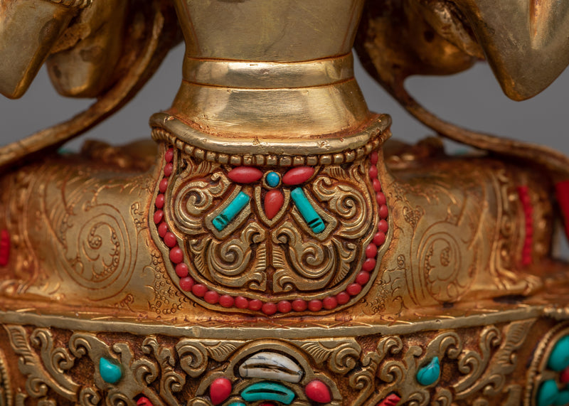 Himalayan Sculpture of Chenrezig | Symbol of Universal Compassion