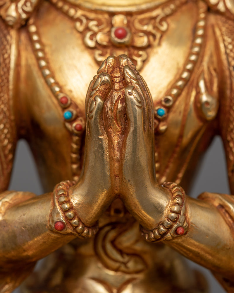 Himalayan Sculpture of Chenrezig | Symbol of Universal Compassion