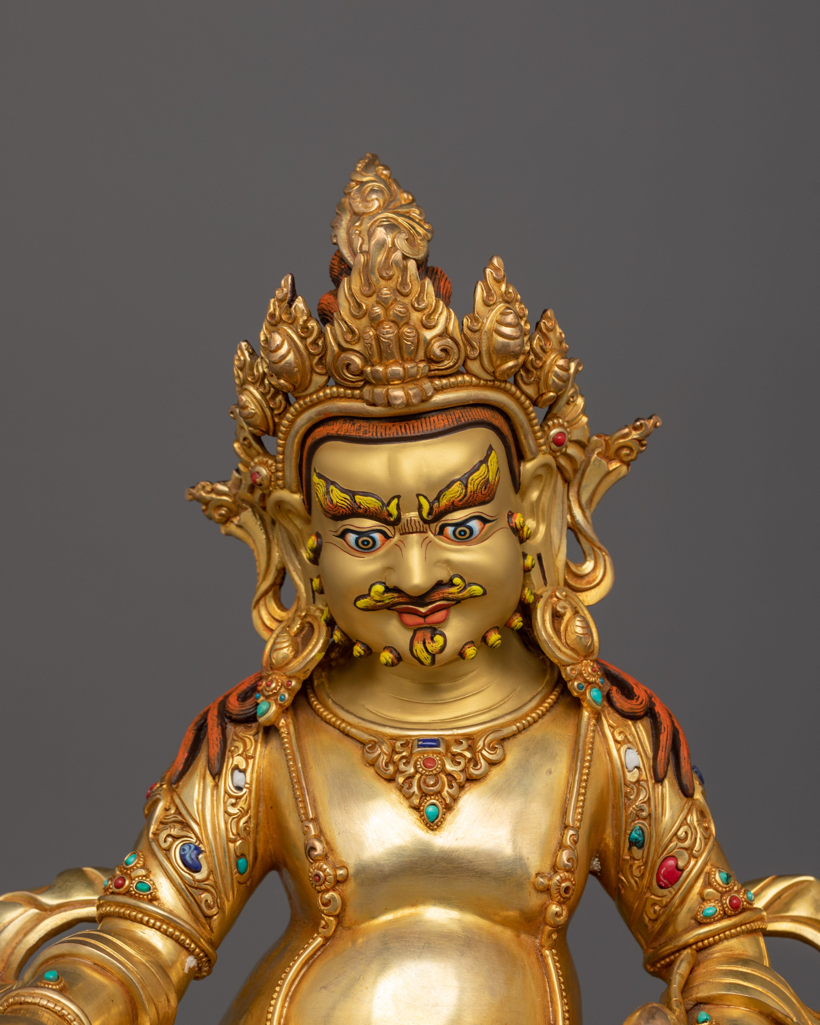 Handcrafted Statue of Dzambhala | Dharma Wealth Deity