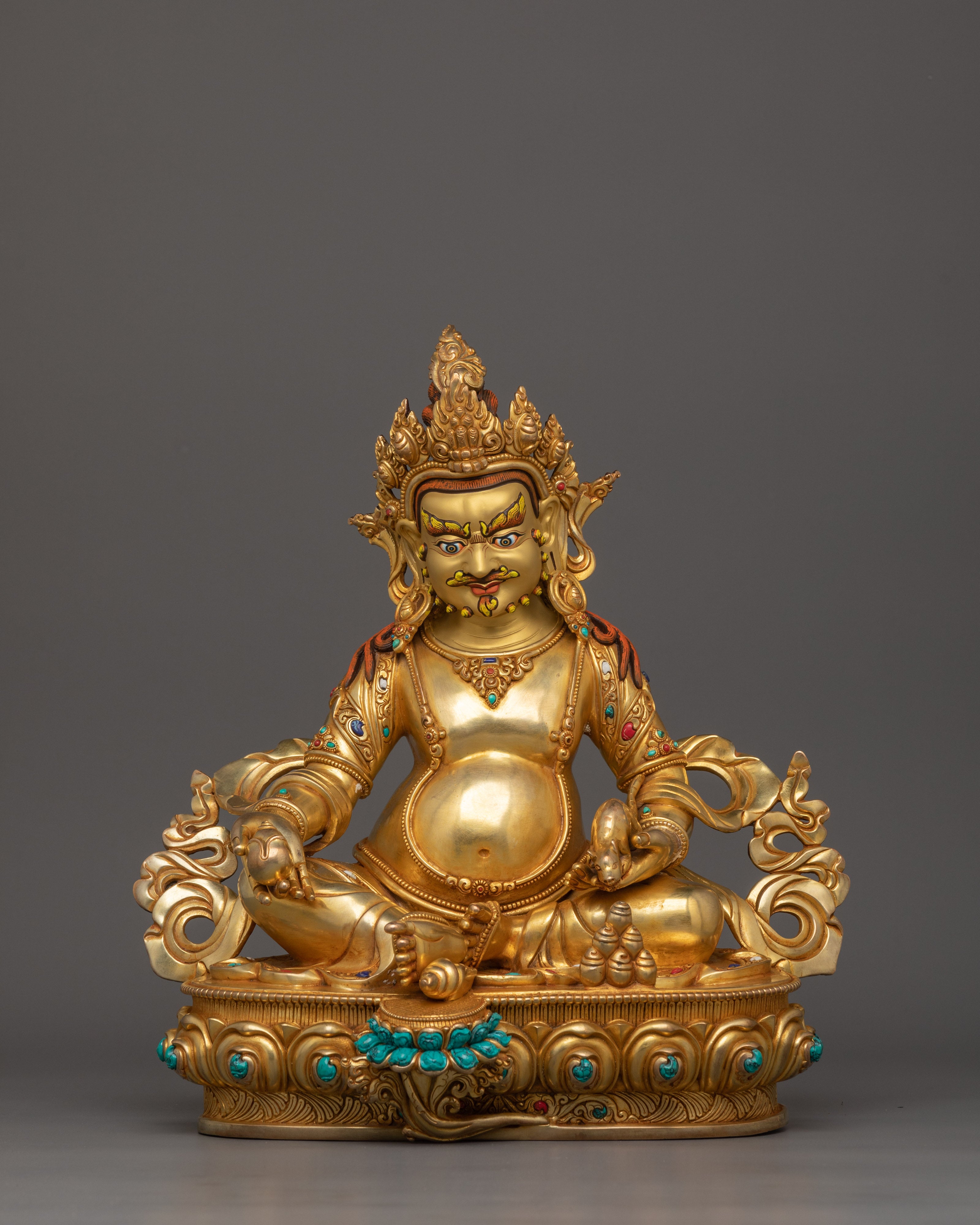 Handcrafted Statue of Dzambhala | Dharma Wealth Deity