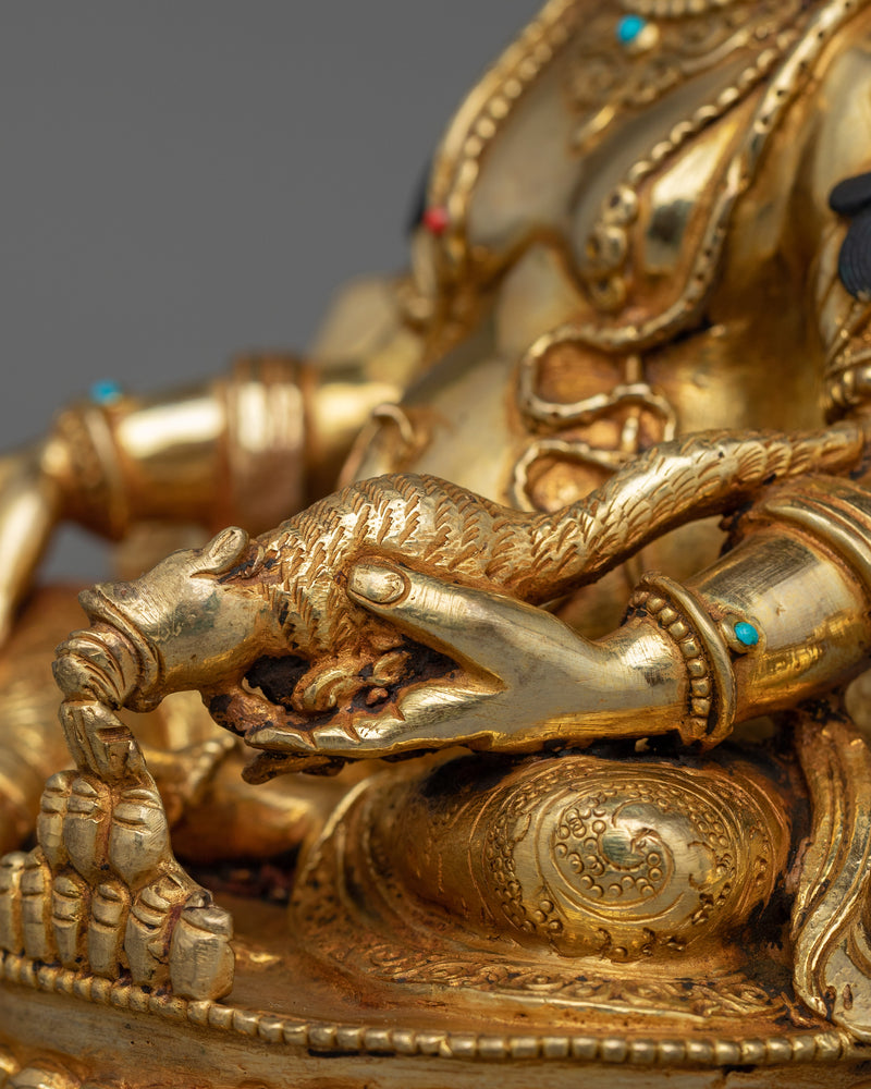 Himalayan Statue of Dzambhala | Wealth Deity Sculpture
