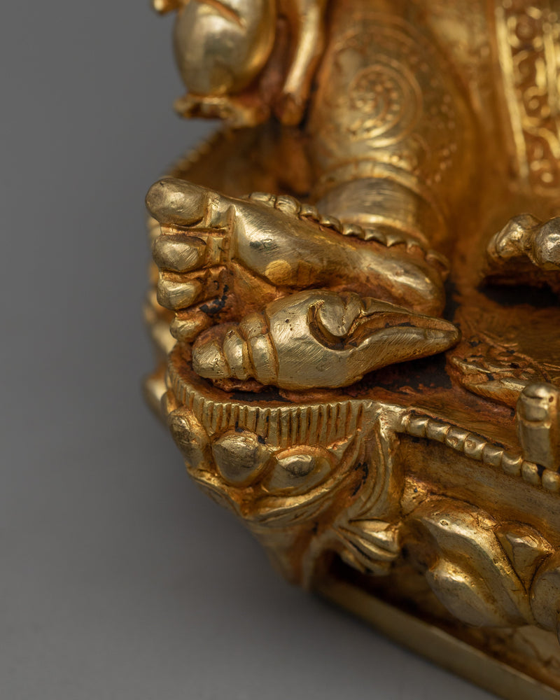 Himalayan Statue of Dzambhala | Wealth Deity Sculpture