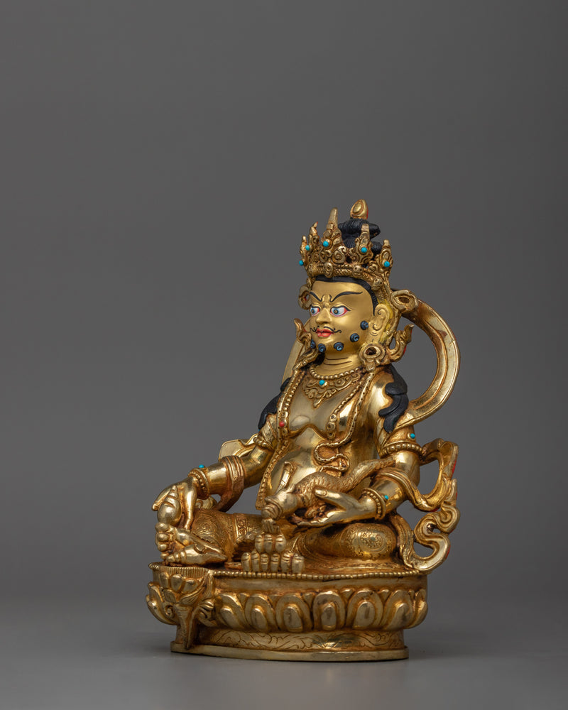 Himalayan Statue of Dzambhala | Wealth Deity Sculpture