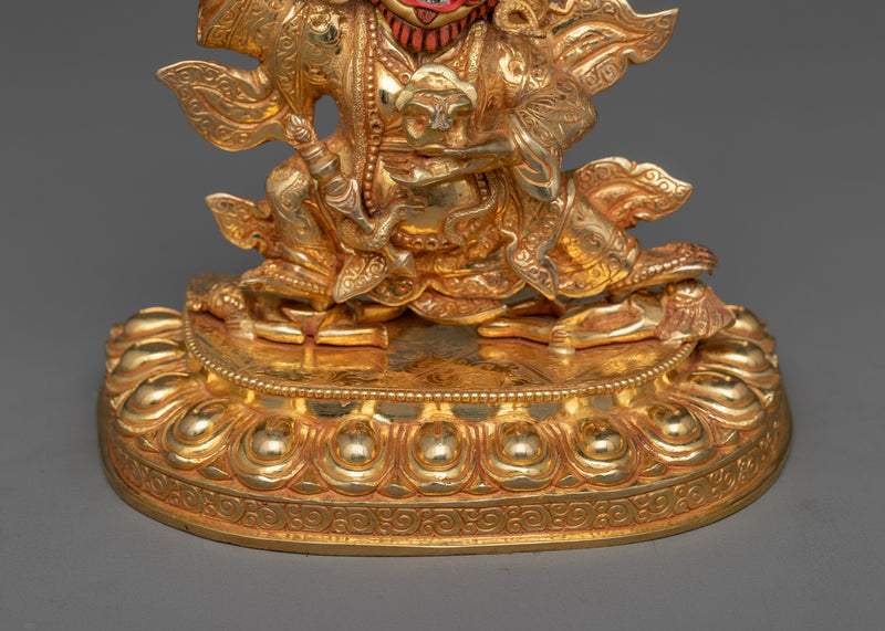 Handmade Statue of Mahakala Bernakchen | Protector Deity