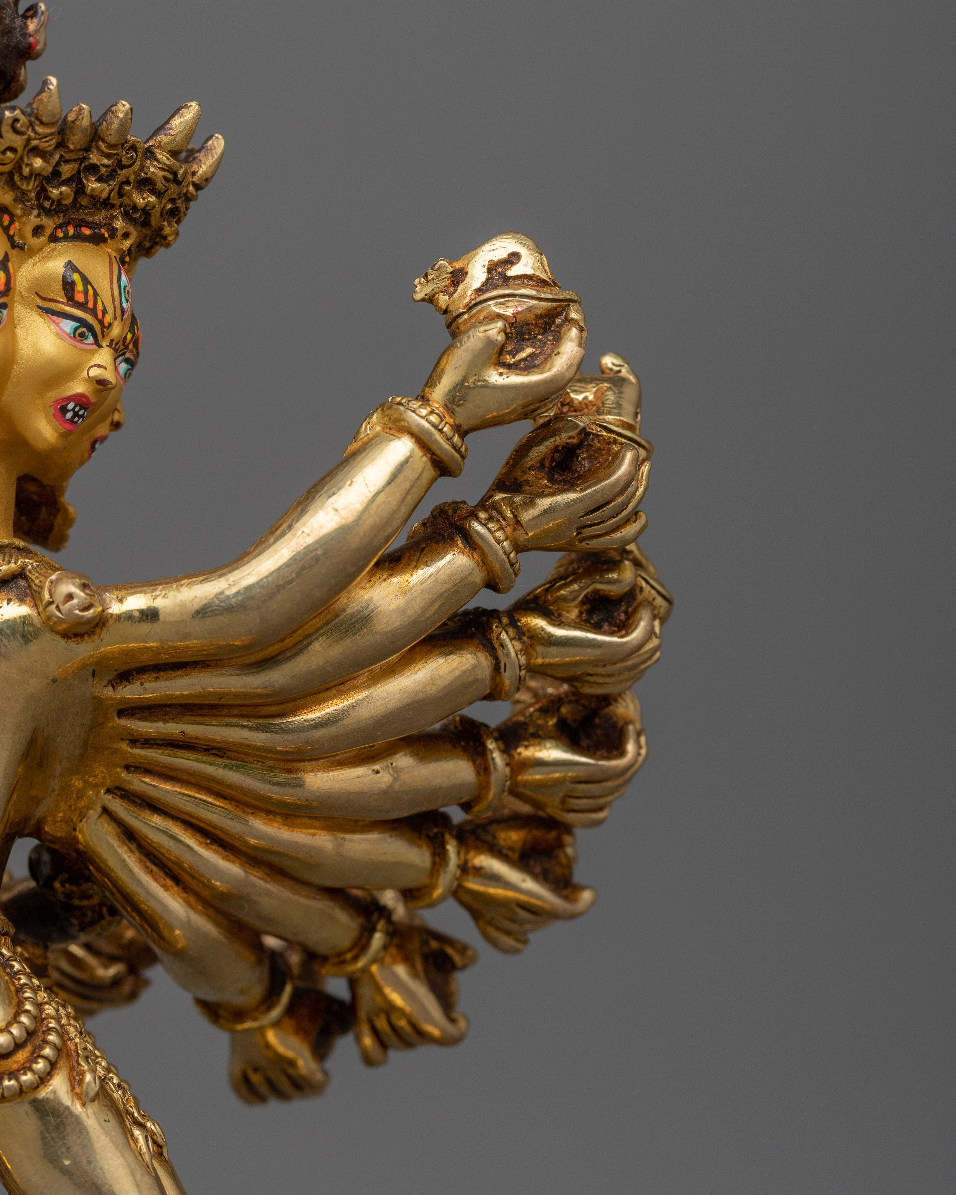 Handmade Statue of Hevajra | Tantric Deity Sculpture