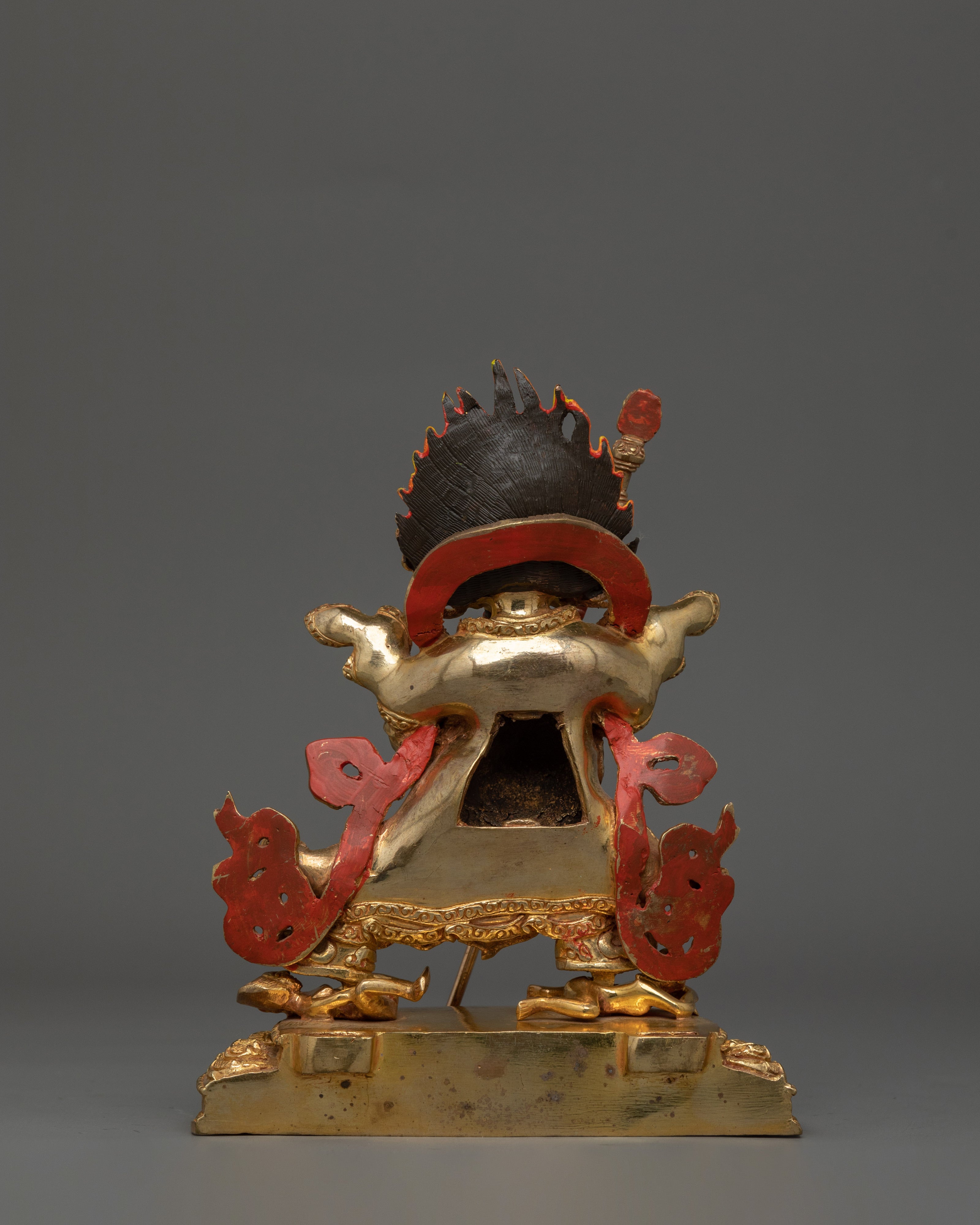 Himalayan Statue of Mahakala With Danda | Fierce Guardian of Dharma