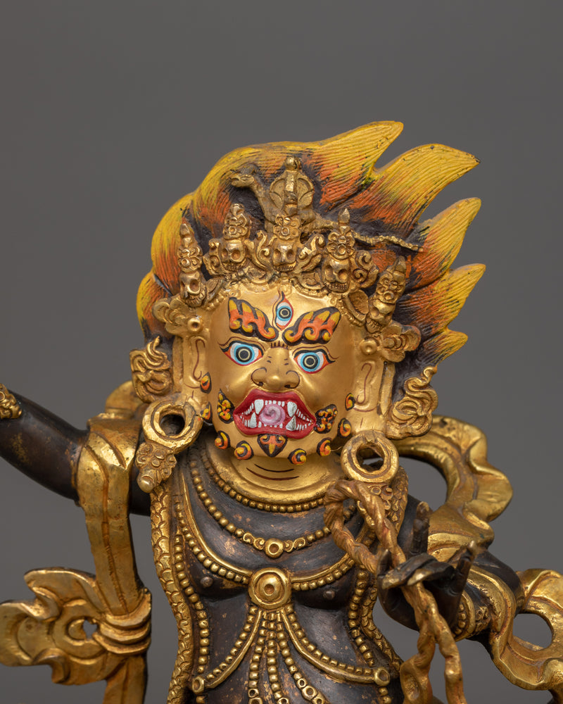 Traditional Statue of Vajrapani |  The Thunderbolt Protector of Buddhism