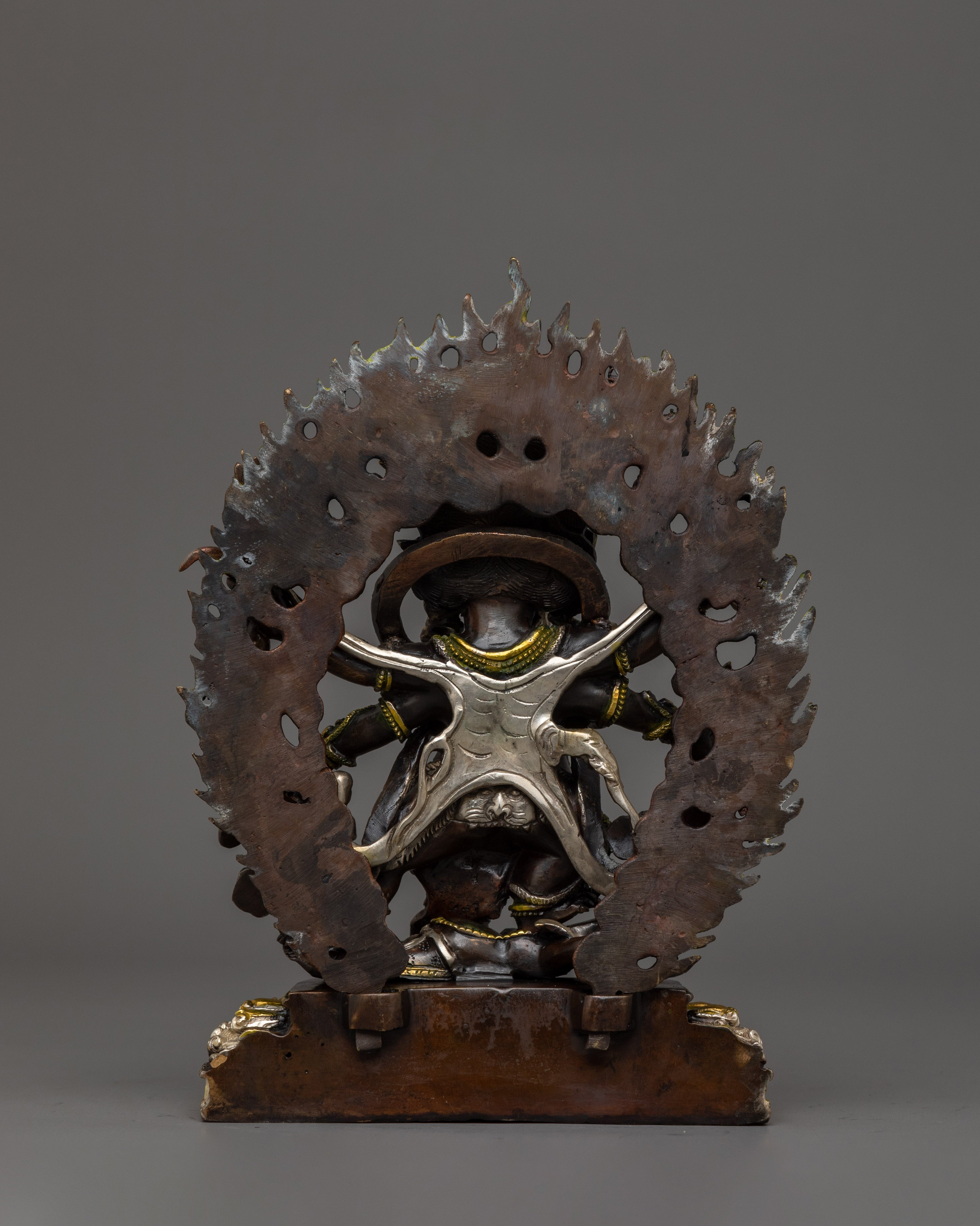 Handmade Statue of Six Armed Mahakala | The Six-Armed Protector