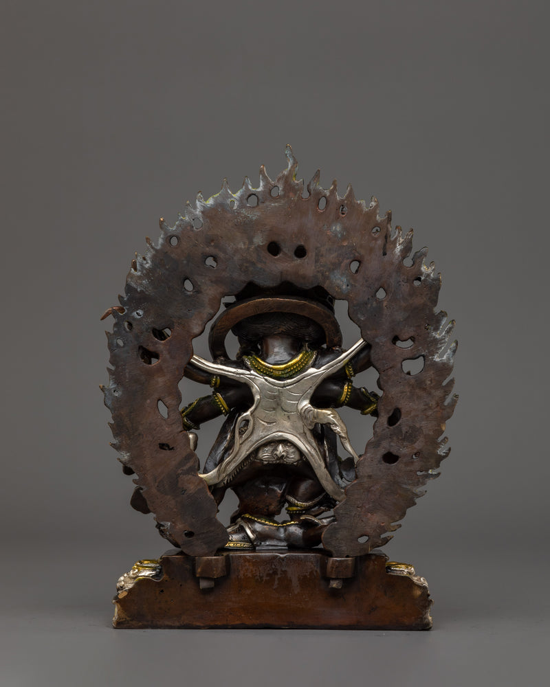 Handmade Statue of Six Armed Mahakala | The Six-Armed Protector