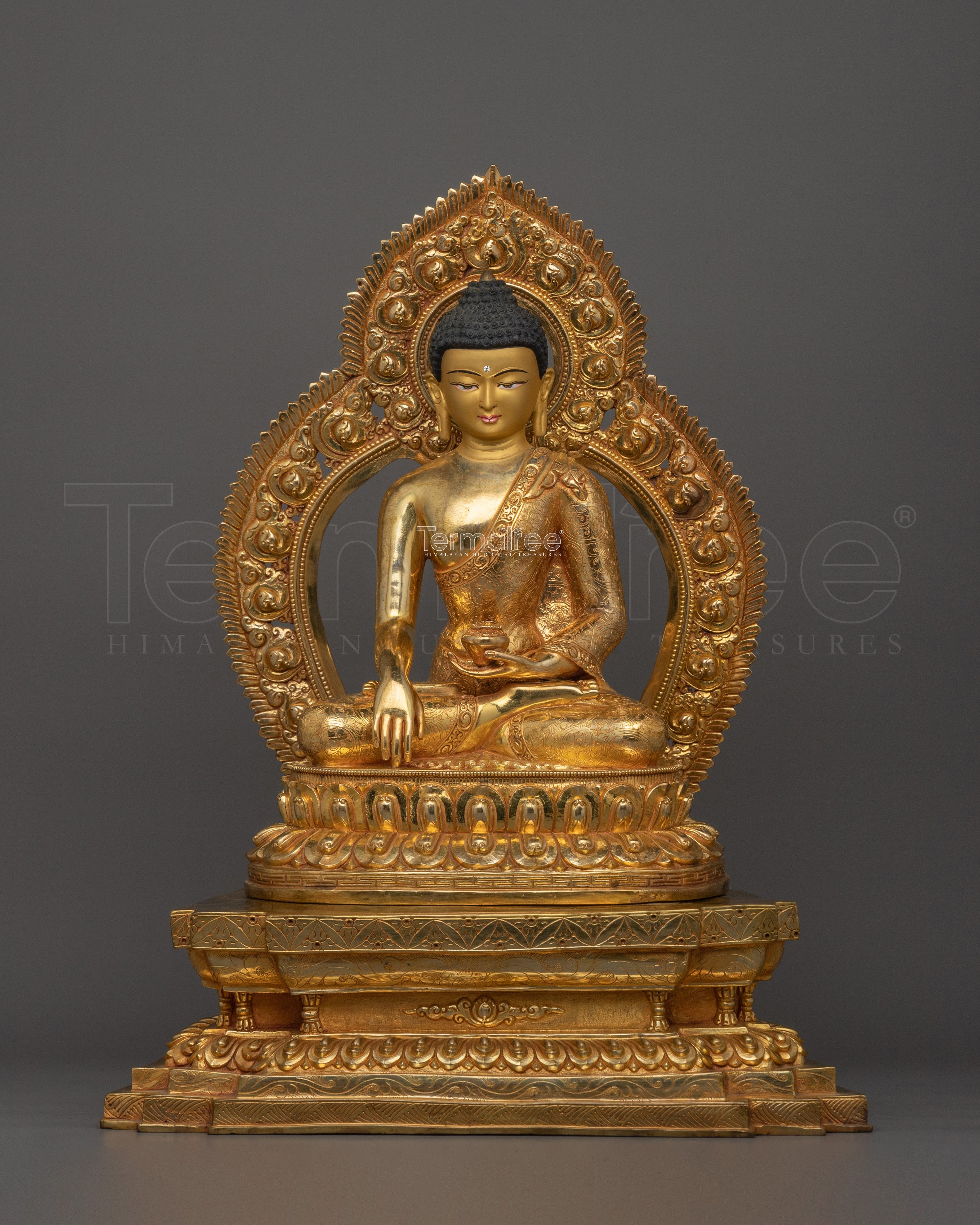 Tibetan Handmade Statue of Shakyamuni Buddha | Light of Asia