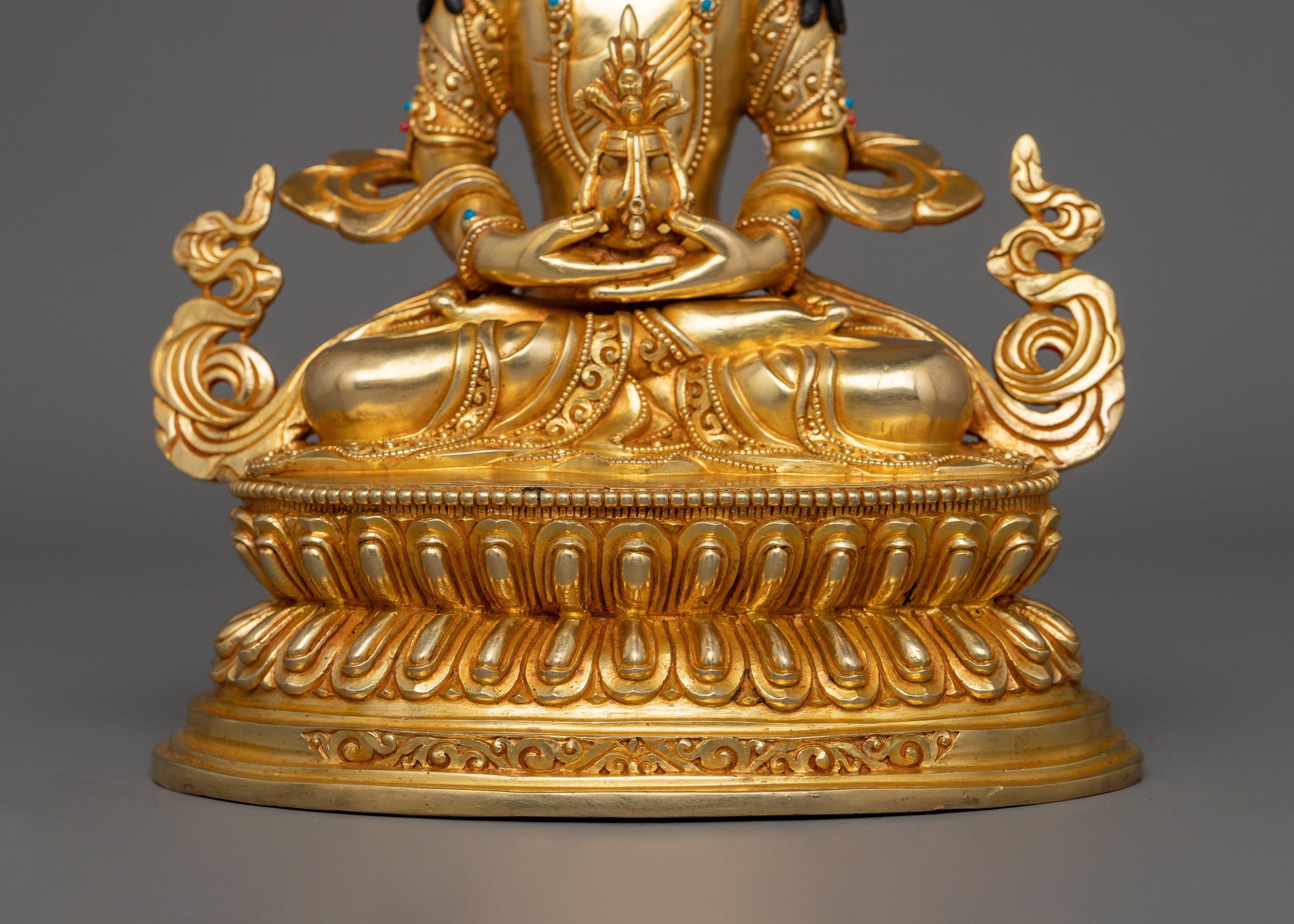 Tibetan Handmade Amitayus Statue | Dharma Protector
