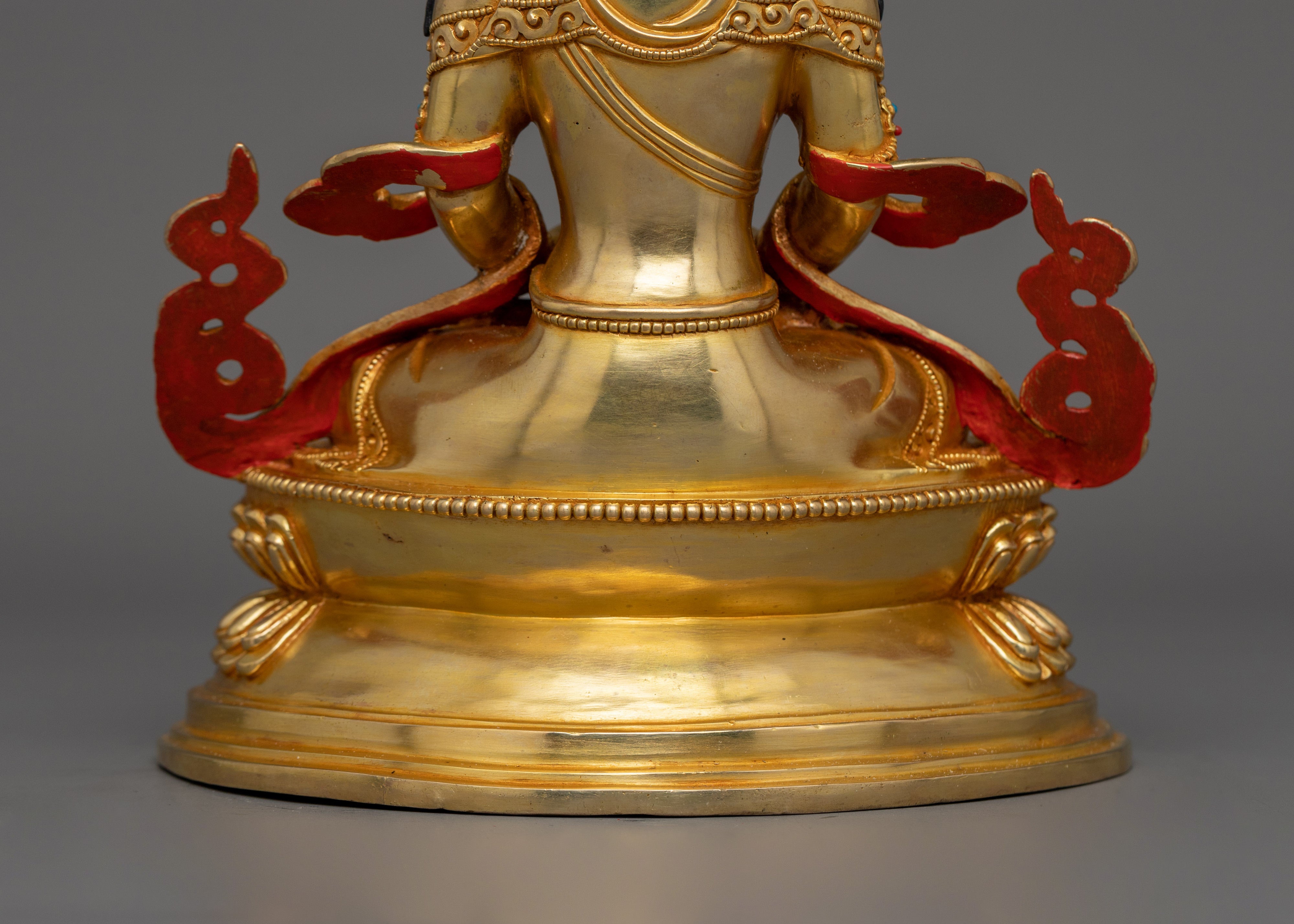 Tibetan Handmade Amitayus Statue | Dharma Protector