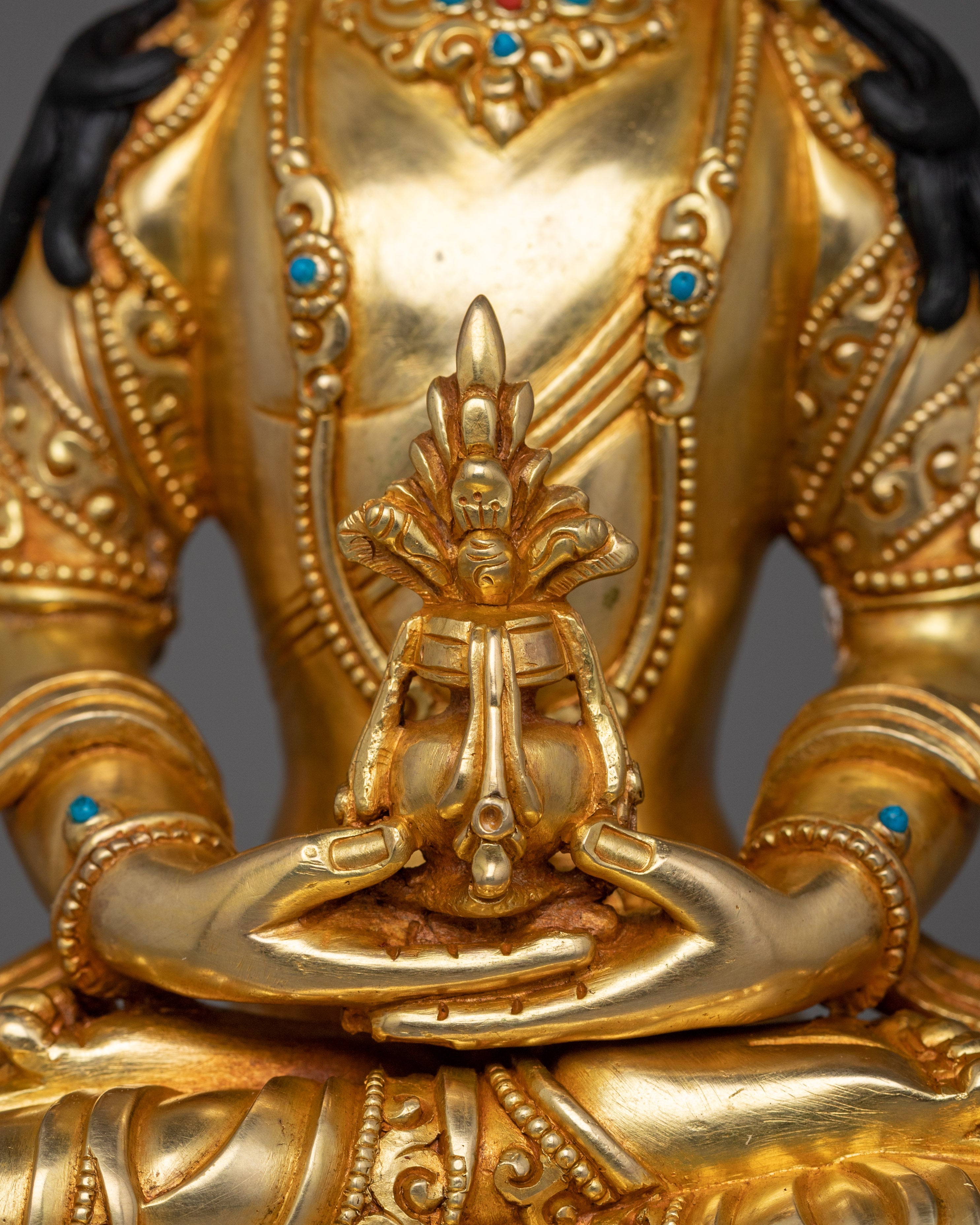 Tibetan Handmade Amitayus Statue | Dharma Protector