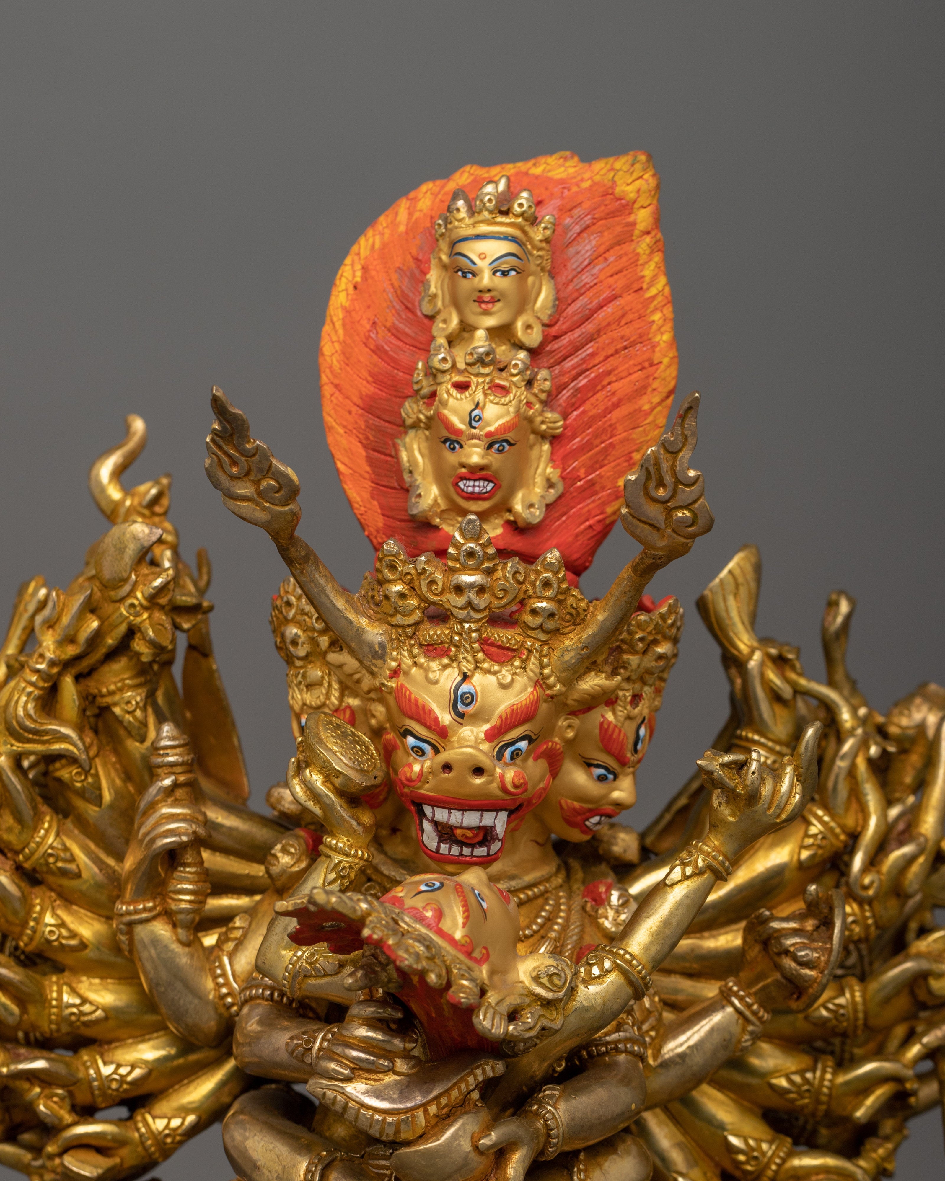 Yamantaka Handmade Statue | Wrathful Deity Sculpture