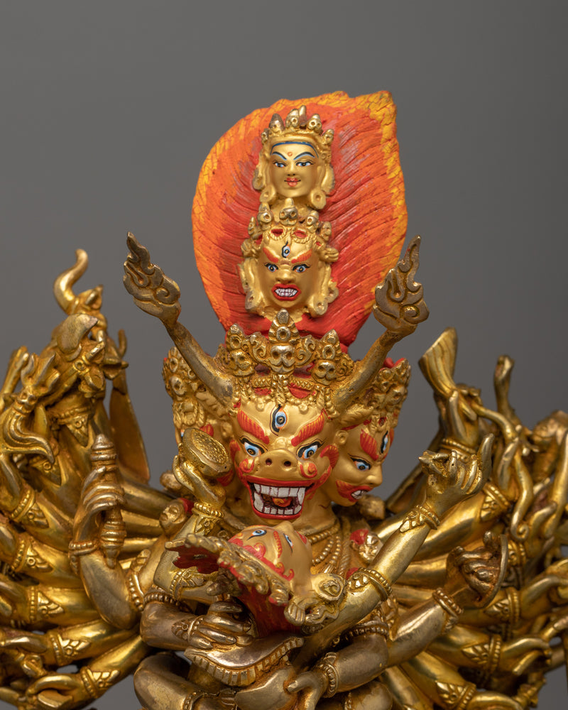Yamantaka Handmade Statue | Wrathful Deity Sculpture
