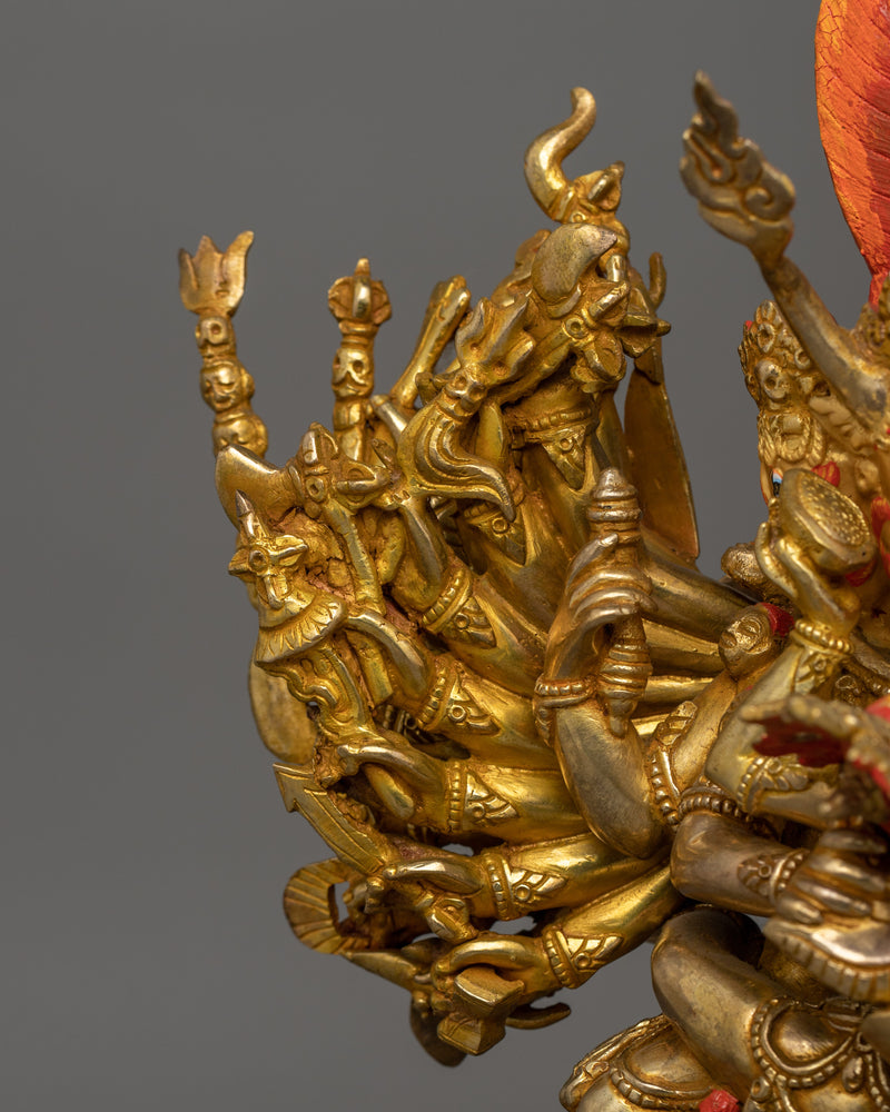 Yamantaka Handmade Statue | Wrathful Deity Sculpture