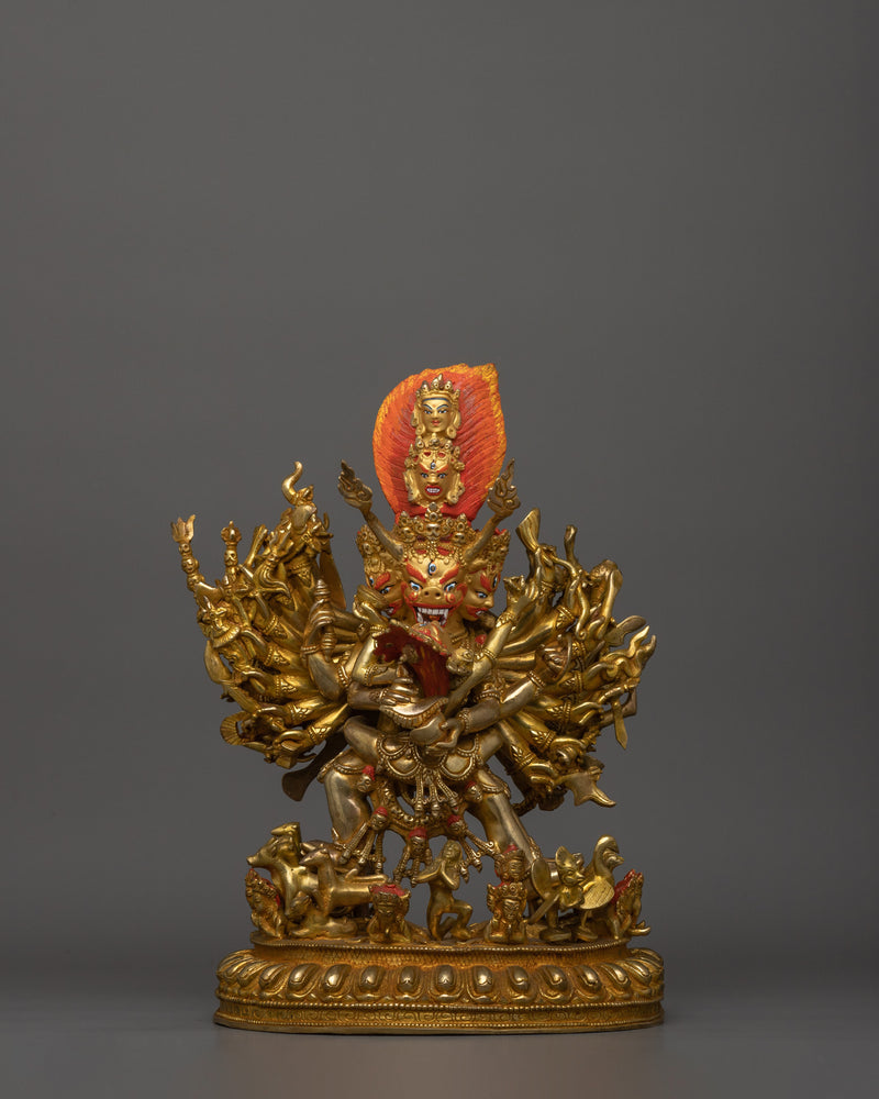 Yamantaka Handmade Statue | Wrathful Deity Sculpture
