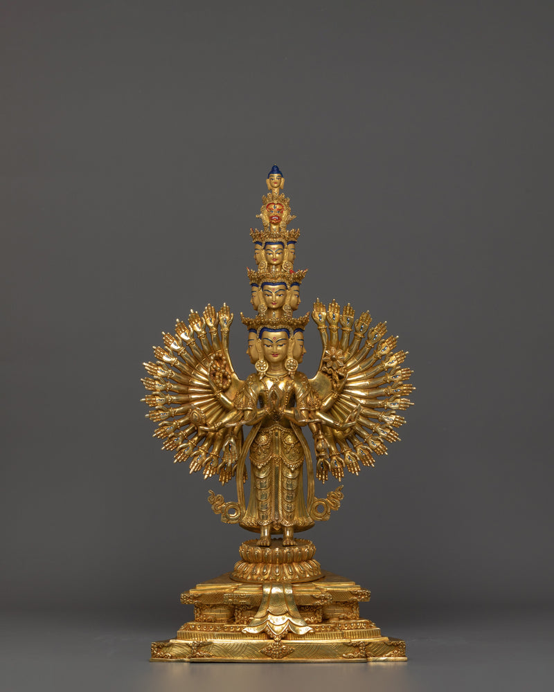 1000 Armed Chenresig handmade statue | The Bodhisattva of Compassion