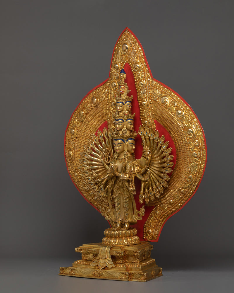 1000 Armed Chenresig handmade statue | The Bodhisattva of Compassion