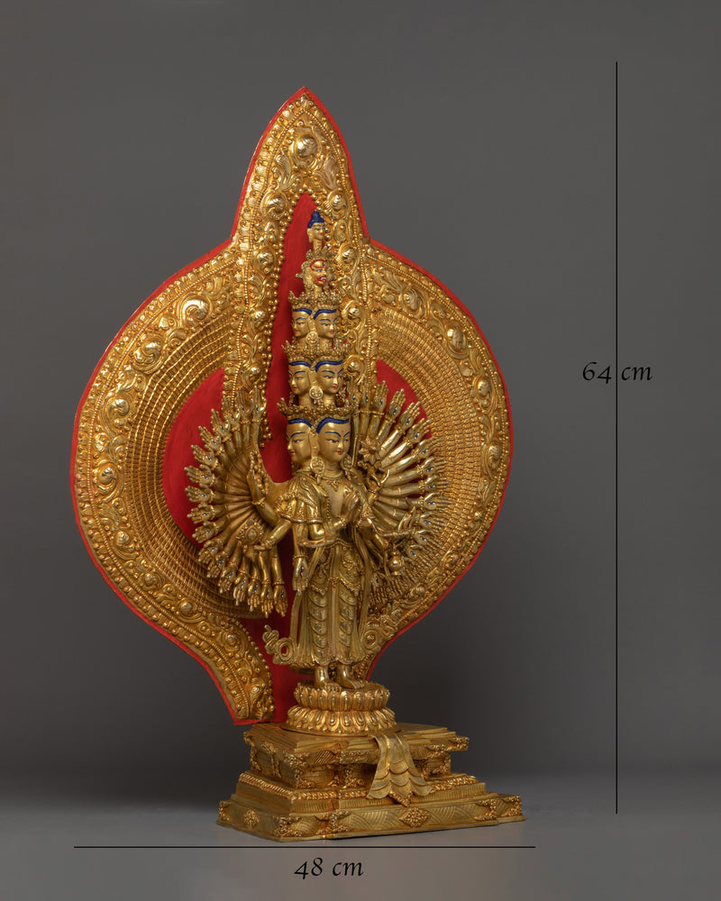 1000-armed-chenresig-handmade-statue