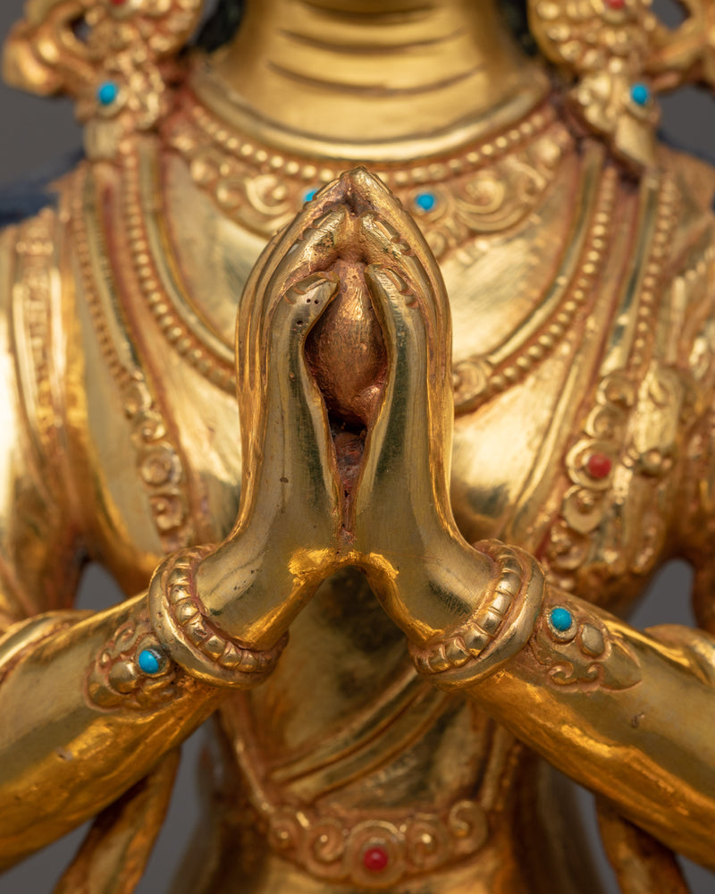 Chenresig Handmade Statue | Tibetan Buddhist Icon