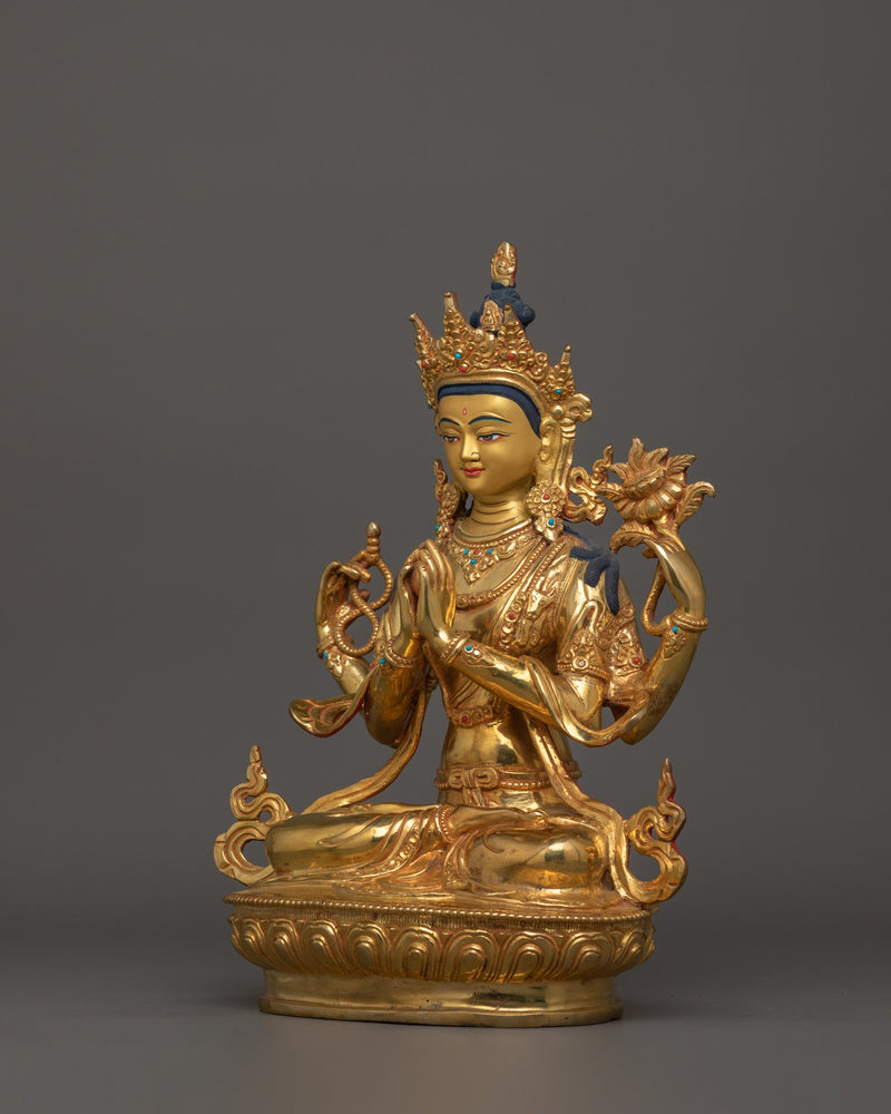 Chenresig Handmade Statue | Tibetan Buddhist Icon
