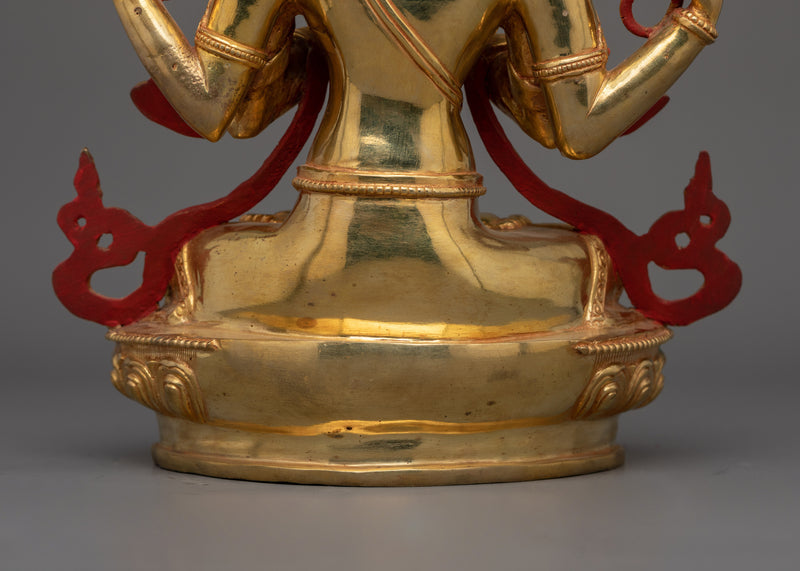 Chenresig Handmade Statue | Tibetan Buddhist Icon