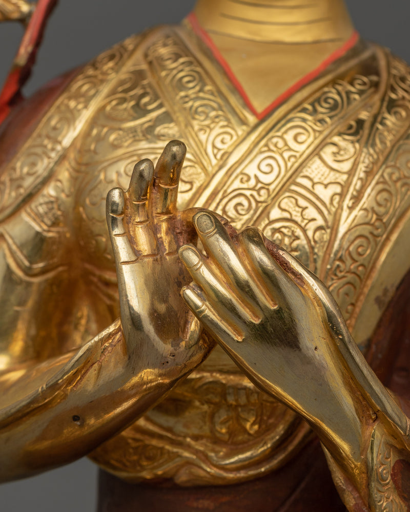 Himalayan Statue Tsongkhapa Set | Gelug Guru Figures